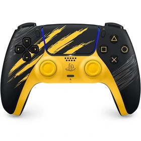 دسته بازی سونی مدل DualSense Wolverine Battle Yellow نسخه محدود بی سیم مناسب PS5