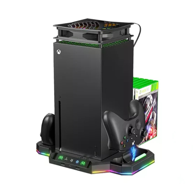 پایه شارژر و فن RGB چند منظوره Xbox Series X آی پلی HBX-608